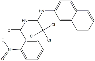 2-nitro-N-[2,2,2-trichloro-1-(2-naphthylamino)ethyl]benzamide Structure