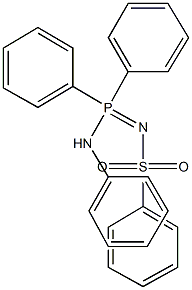 N-[anilino(diphenyl)phosphoranylidene]benzenesulfonamide Structure