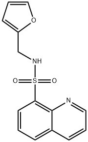 N-(2-furylmethyl)-8-quinolinesulfonamide 구조식 이미지