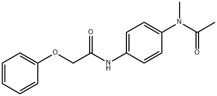 N-{4-[acetyl(methyl)amino]phenyl}-2-phenoxyacetamide 구조식 이미지