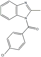 1-(4-chlorobenzoyl)-2-methyl-1H-benzimidazole Structure