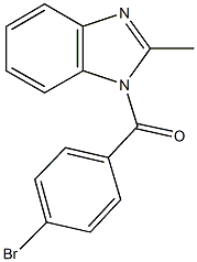 1-(4-bromobenzoyl)-2-methyl-1H-benzimidazole Structure