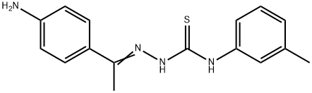 1-(4-aminophenyl)ethanone N-(3-methylphenyl)thiosemicarbazone 구조식 이미지