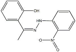 1-(2-hydroxyphenyl)ethanone {2-nitrophenyl}hydrazone Structure