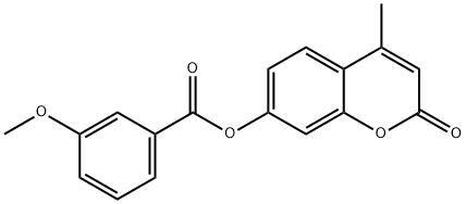 4-methyl-2-oxo-2H-chromen-7-yl 3-methoxybenzoate Structure