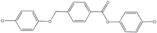 4-chlorophenyl 4-[(4-chlorophenoxy)methyl]benzoate 구조식 이미지