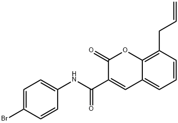 8-allyl-N-(4-bromophenyl)-2-oxo-2H-chromene-3-carboxamide Structure
