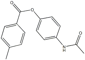 4-(acetylamino)phenyl 4-methylbenzoate 구조식 이미지