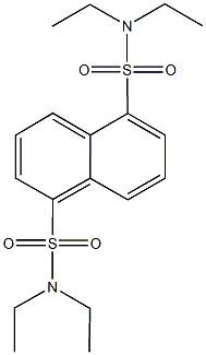 N~1~,N~1~,N~5~,N~5~-tetraethyl-1,5-naphthalenedisulfonamide 구조식 이미지