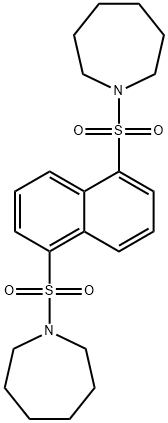 1-{[5-(1-azepanylsulfonyl)-1-naphthyl]sulfonyl}azepane Structure
