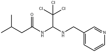 3-methyl-N-{2,2,2-trichloro-1-[(3-pyridinylmethyl)amino]ethyl}butanamide Structure