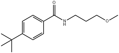 4-tert-butyl-N-(3-methoxypropyl)benzamide 구조식 이미지