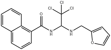 N-{2,2,2-trichloro-1-[(2-furylmethyl)amino]ethyl}-1-naphthamide Structure