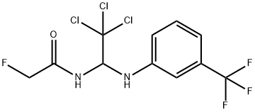 2-fluoro-N-{2,2,2-trichloro-1-[3-(trifluoromethyl)anilino]ethyl}acetamide 구조식 이미지