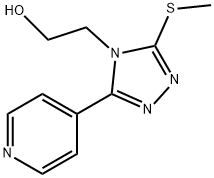 2-[3-(methylsulfanyl)-5-(4-pyridinyl)-4H-1,2,4-triazol-4-yl]ethanol 구조식 이미지