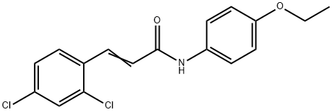 3-(2,4-dichlorophenyl)-N-(4-ethoxyphenyl)acrylamide 구조식 이미지