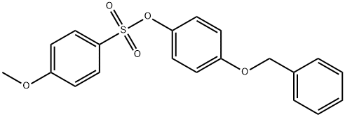 4-(benzyloxy)phenyl 4-methoxybenzenesulfonate 구조식 이미지