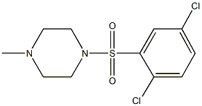 1-[(2,5-dichlorophenyl)sulfonyl]-4-methylpiperazine 구조식 이미지