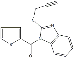 2-(2-propynylsulfanyl)-1-(2-thienylcarbonyl)-1H-benzimidazole Structure