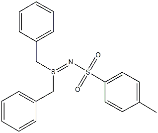 N-(dibenzyl-lambda~4~-sulfanylidene)-4-methylbenzenesulfonamide 구조식 이미지