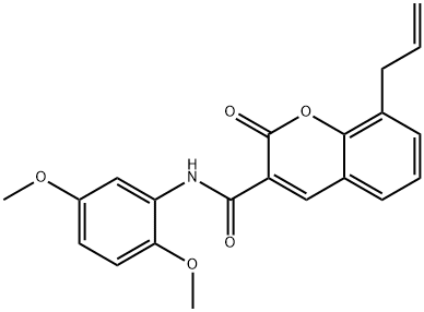 8-allyl-N-(2,5-dimethoxyphenyl)-2-oxo-2H-chromene-3-carboxamide Structure
