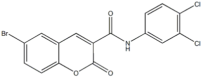 6-bromo-N-(3,4-dichlorophenyl)-2-oxo-2H-chromene-3-carboxamide Structure