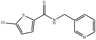 5-chloro-N-(3-pyridinylmethyl)-2-thiophenecarboxamide Structure
