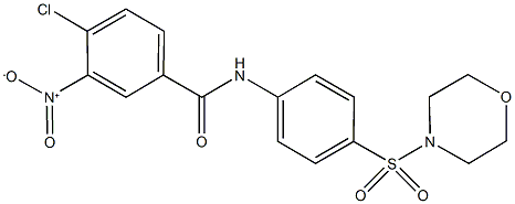 4-chloro-3-nitro-N-[4-(4-morpholinylsulfonyl)phenyl]benzamide 구조식 이미지