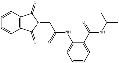 2-{[(1,3-dioxo-1,3-dihydro-2H-isoindol-2-yl)acetyl]amino}-N-isopropylbenzamide Structure