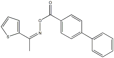 1-(2-thienyl)ethanone O-([1,1'-biphenyl]-4-ylcarbonyl)oxime Structure