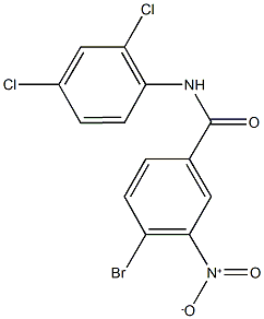 4-bromo-N-(2,4-dichlorophenyl)-3-nitrobenzamide 구조식 이미지