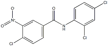 4-chloro-N-(2,4-dichlorophenyl)-3-nitrobenzamide 구조식 이미지