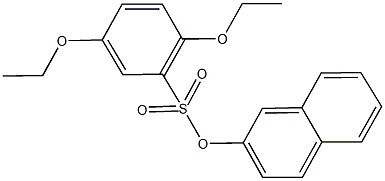 2-naphthyl 2,5-diethoxybenzenesulfonate 구조식 이미지