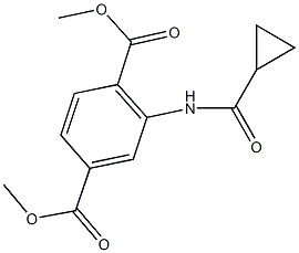 dimethyl 2-[(cyclopropylcarbonyl)amino]terephthalate 구조식 이미지