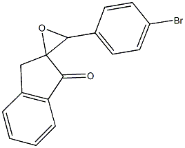 2-(4-bromophenyl)spiro[oxirane3,2'-{1'-indanone}] Structure