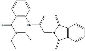 2-{[(1,3-dioxo-1,3-dihydro-2H-isoindol-2-yl)acetyl]amino}-N,N-diethylbenzamide Structure