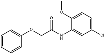 N-(5-chloro-2-methoxyphenyl)-2-phenoxyacetamide 구조식 이미지