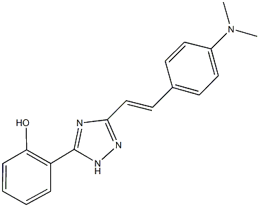 2-(3-{2-[4-(dimethylamino)phenyl]vinyl}-1H-1,2,4-triazol-5-yl)phenol 구조식 이미지