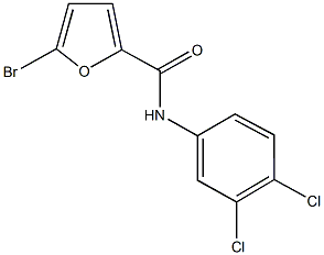 5-bromo-N-(3,4-dichlorophenyl)-2-furamide Structure