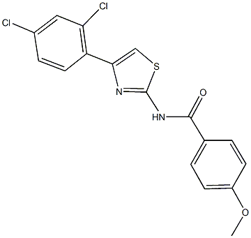 N-[4-(2,4-dichlorophenyl)-1,3-thiazol-2-yl]-4-methoxybenzamide Structure