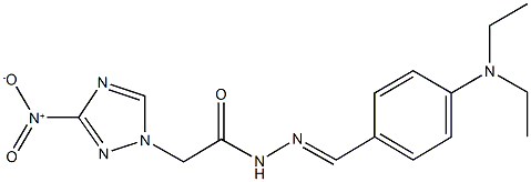 N'-[4-(diethylamino)benzylidene]-2-{3-nitro-1H-1,2,4-triazol-1-yl}acetohydrazide 구조식 이미지