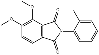 4,5-dimethoxy-2-(2-methylphenyl)-1H-isoindole-1,3(2H)-dione Structure