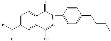 4-[(4-butylanilino)carbonyl]isophthalic acid Structure