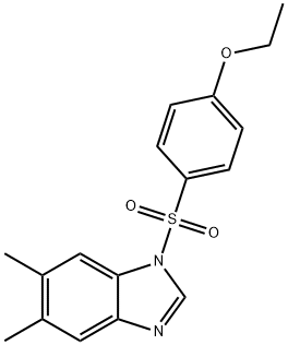 4-[(5,6-dimethyl-1H-benzimidazol-1-yl)sulfonyl]phenyl ethyl ether 구조식 이미지