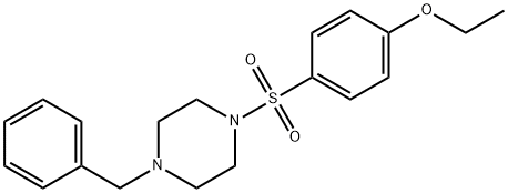 4-[(4-benzyl-1-piperazinyl)sulfonyl]phenyl ethyl ether 구조식 이미지