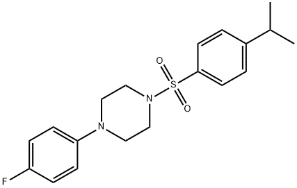 1-(4-fluorophenyl)-4-[(4-isopropylphenyl)sulfonyl]piperazine Structure