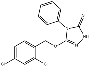 5-[(2,4-dichlorobenzyl)oxy]-4-phenyl-2,4-dihydro-3H-1,2,4-triazole-3-thione Structure