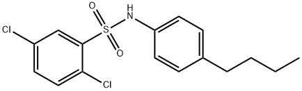N-(4-butylphenyl)-2,5-dichlorobenzenesulfonamide 구조식 이미지