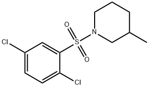 1-[(2,5-dichlorophenyl)sulfonyl]-3-methylpiperidine 구조식 이미지