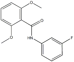 N-(3-fluorophenyl)-2,6-dimethoxybenzamide 구조식 이미지